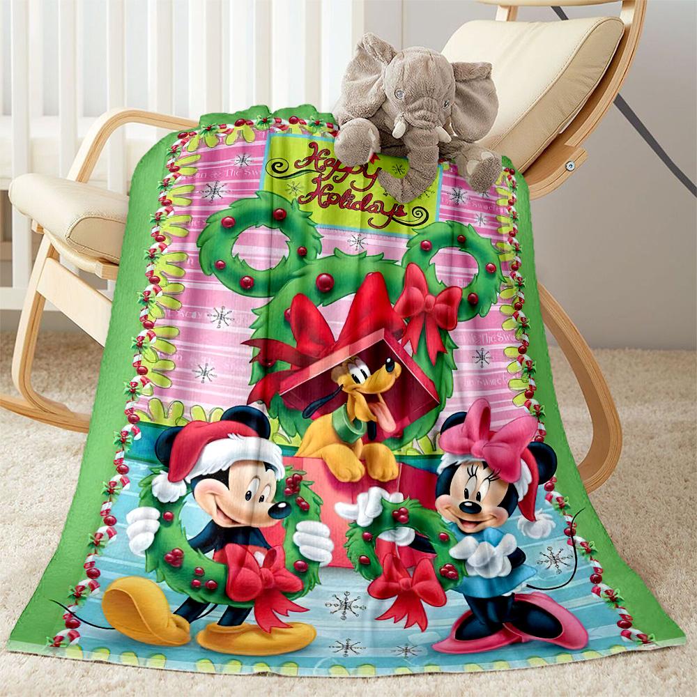 Mickey Minnie'S Festive Blanket Decor Throw For Sofa Couch Office Bed Picnics for All Occasions Cozy Home Lovers Ideal Gift For Birthday Y47