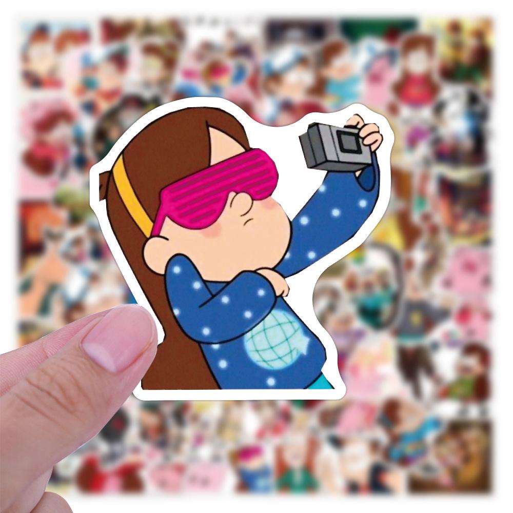 10/30/50/100pcs Funny Anime Gravity Falls Stickers Cute Decoration Decals Stationery Laptop Phone Cartoon Sticker Packing