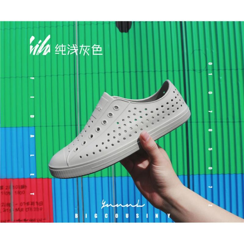 Hole Shoes Men's Bag Head Sandals Wading Beach Hollow Shoes Summer Breathable Non-slip Korean Version