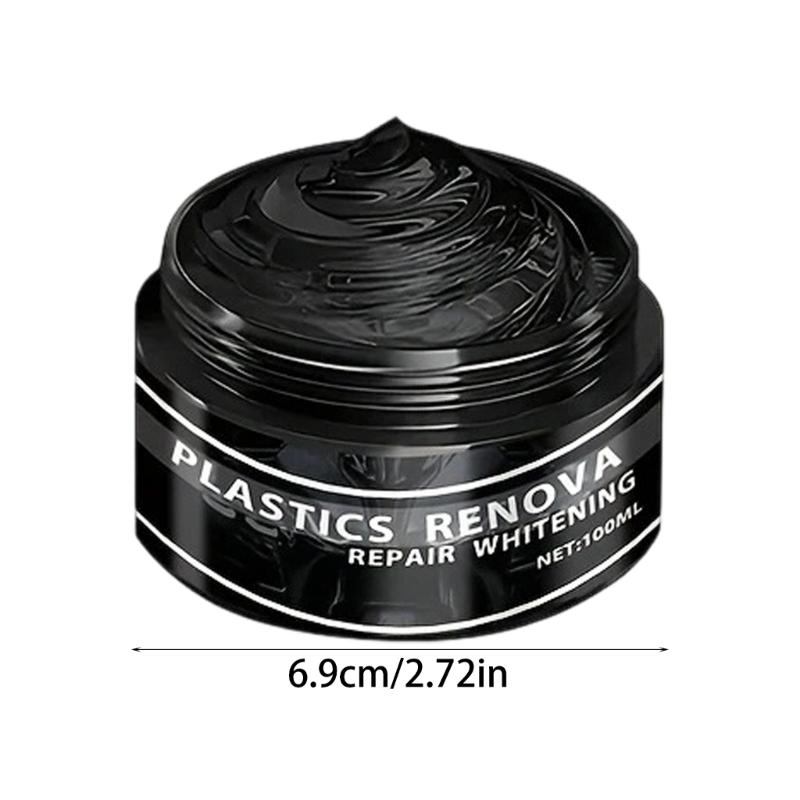 Car Plastic Restorer Revitalizing Coating Repair Paste for Rubber Plastic Parts Back To Black Gloss