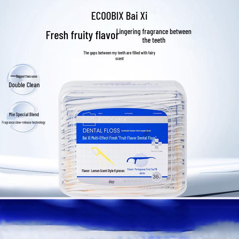 Baixi Multi-Effect Fruit Scented Dental Floss Picks