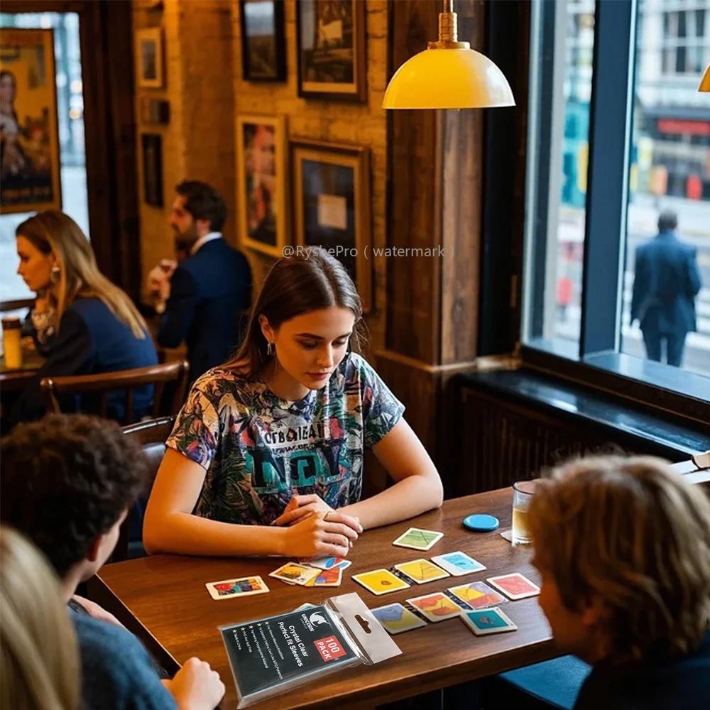 Premium-Kartenhüllen Standardgröße Klare Kartenhülle Passt über Inner Card Sleeves Perfekt für Double-Sleeving und Kompatibel mit MTG