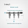 Stainless Steel Aquarium Oxygen Flow Control Valve Splitter