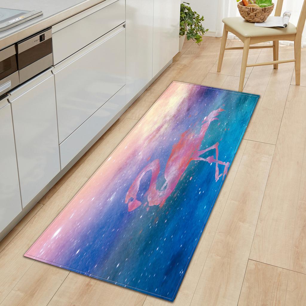 Kitchen Long Flamingo Floor Mat Doormat Carpet Floor Mat