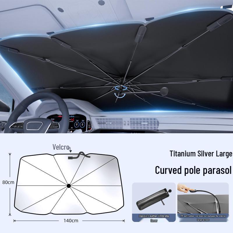 Parasole per Auto per Parabrezza Anteriore - Isolamento Termico e Protezione UV