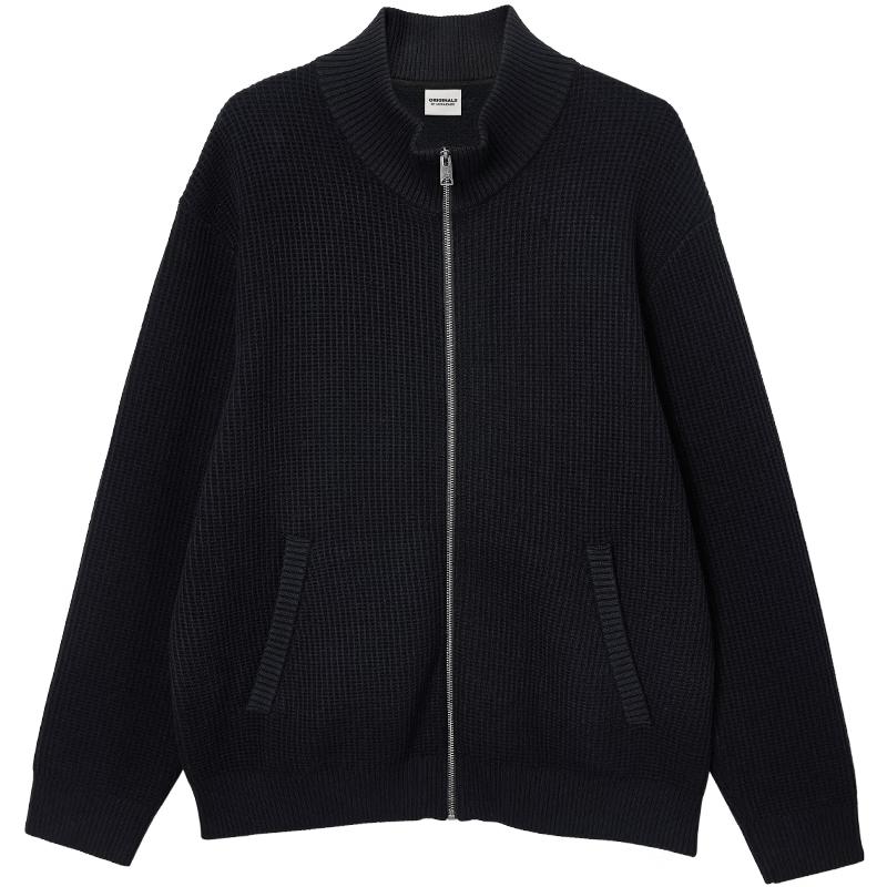 Мужской свободный вязаный пуловер Jack & Jones с полувысоким воротником M