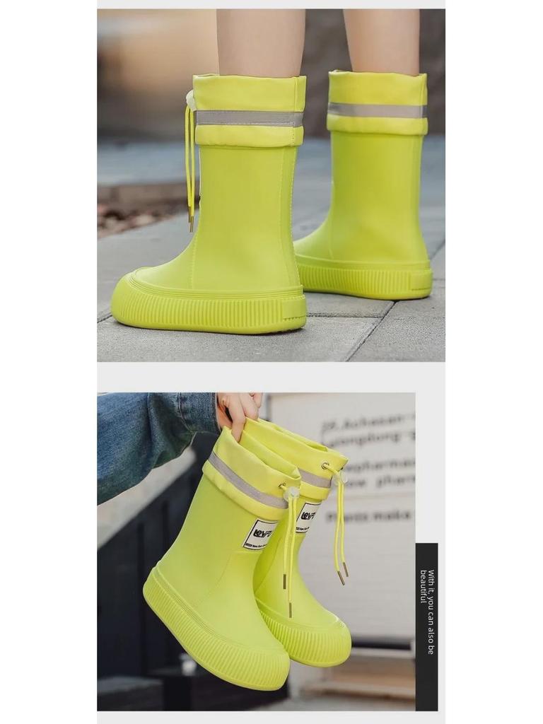 Women's 2024 Fashionable Waterproof Rain Boots – Non-Slip, Comfortable & Durable for Camping