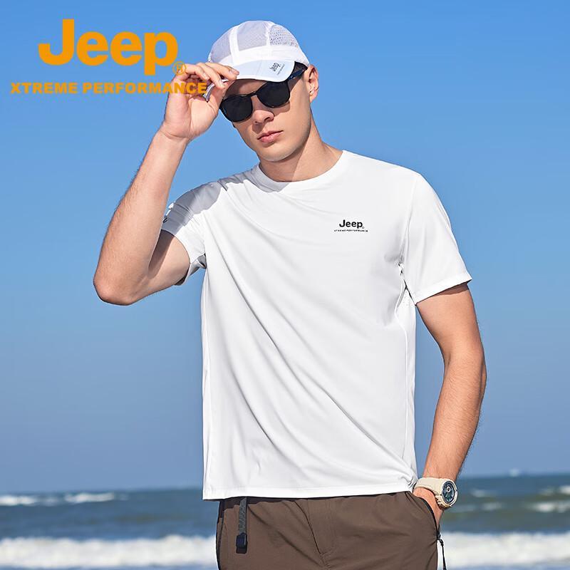 Jeep Men's Outdoor Round Neck Short Sleeve T-Shirt