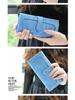 2025 Korean Style Retro Long Zipper Wallet - Women's Frosted Purse & Phone Holder