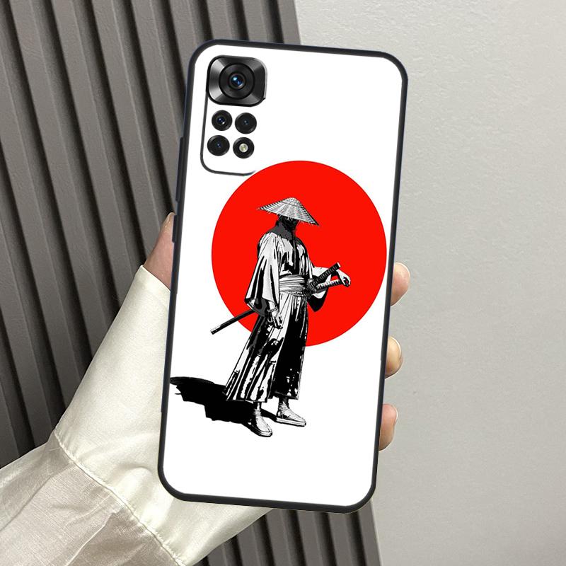Anime Japanese Samurai Case For Xiaomi Redmi Note 14 13 Pro 12 11 10 15 Pro Plus Redmi 14C 13C 15C 10C 12C 15 Funda