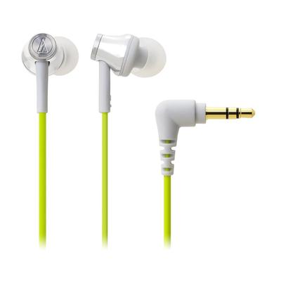 Audio Technica Canal Earphones Silver Green SGR ATH-CK330M