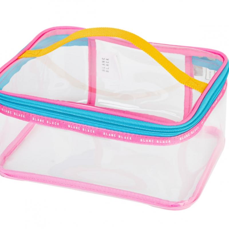 Blancblack Color Pop Vivid Square Transparent Multi Use Water Play Pouch
