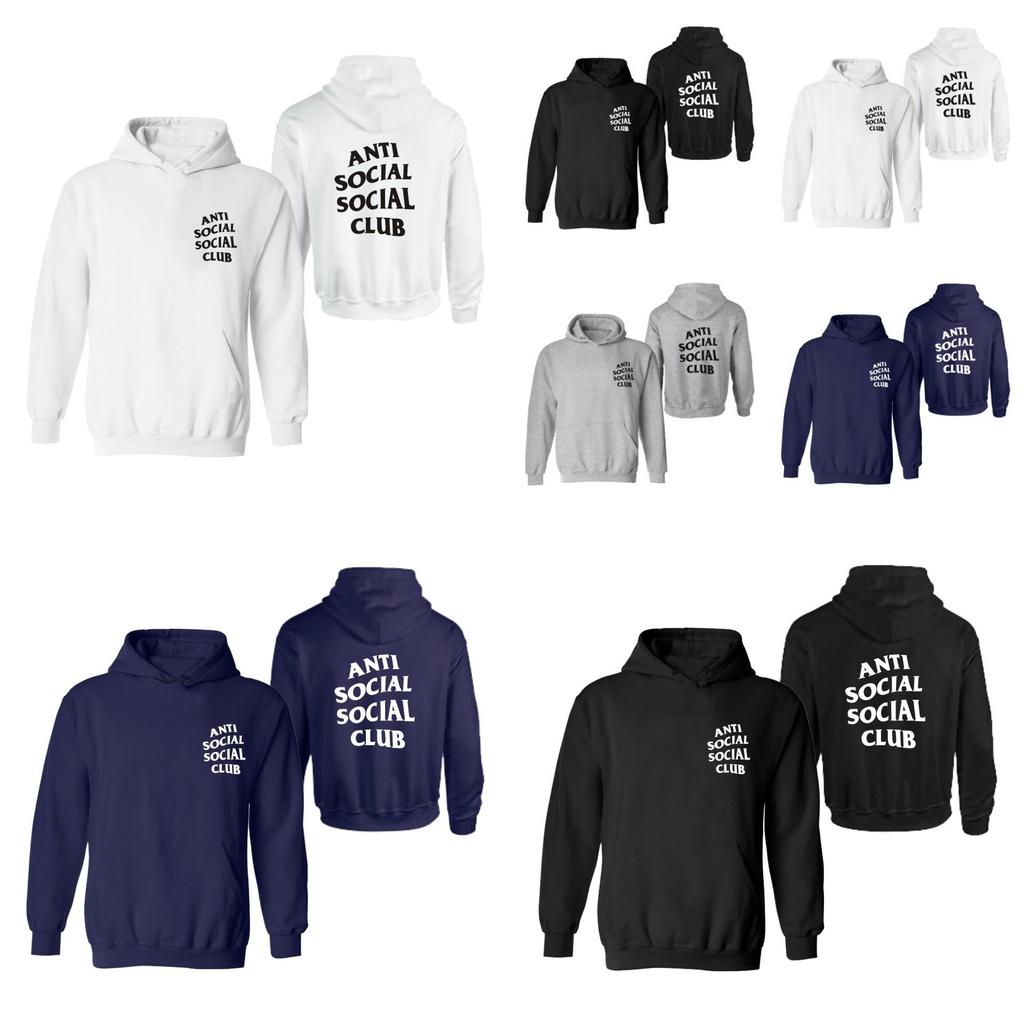 Anti Social Social Club Unisex Hoodie New Long Sleeve Hood Sweater Sweatshirt