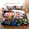 Ebey Minecraft Three-Piece Sandbox Game Digital Printing Kit 1.5M Bedding Quilt Cover