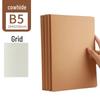 16k Simple Cowhide Paper Stitched A4 Large Lined B5 High School Blank English Grid Notebook