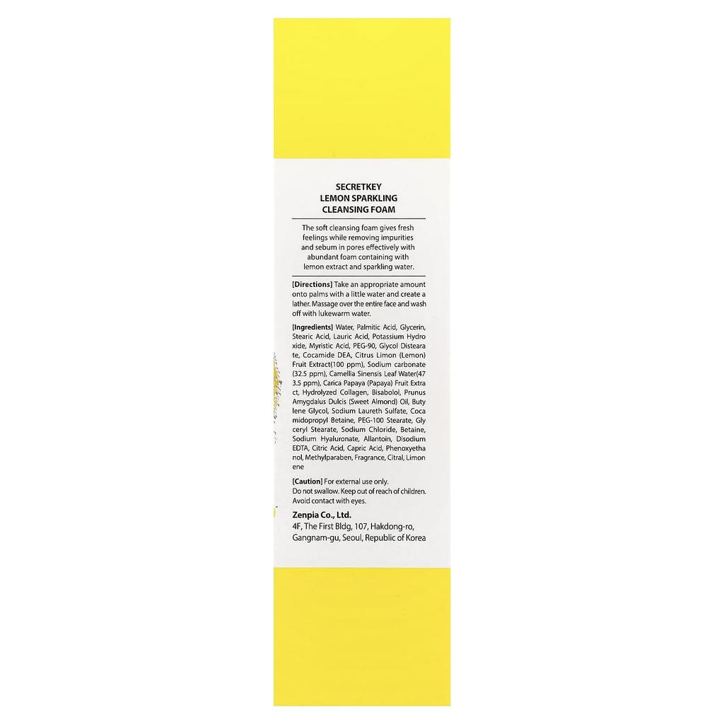 Lemon Sparkling Cleansing Foam, 200G(7.05Oz)