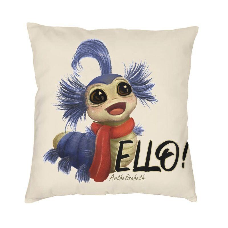 

Labyrinth Worm Cushion Cover xcm Movie Animated Characters Soft Velvet Nordic Pillows Case for Sofa 30cmx30cm