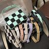 Geometric Checkerboard Crossbody Bag - Japanese Stay-at-Home Style