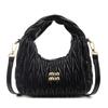 2025 Summer New Fashion Pleated Bag Shoulder Bag Niche Design Casual Simple Trend Handbag Messenger Bag