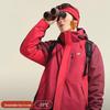 Men's Fleece-Lined 3-in-1 Windbreaker with Detachable Hood LS90424