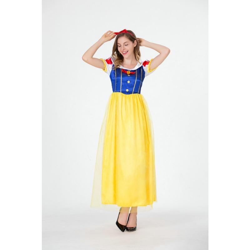 

Костюм на Хэллоуин Белоснежка Взрослый Косплей Принцессы Взрослый Костюм Белоснежки one size fits all жёлтый