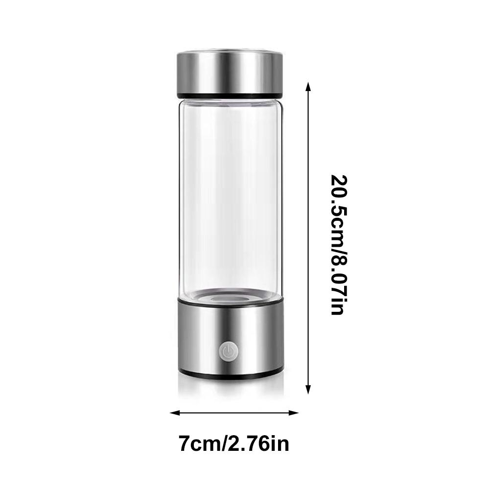 420ML Hydrogen Water Bottle Portable Hydrogen Water Generator Large Capacity Electric Hydrogen Water Bottle for Daily Drinking