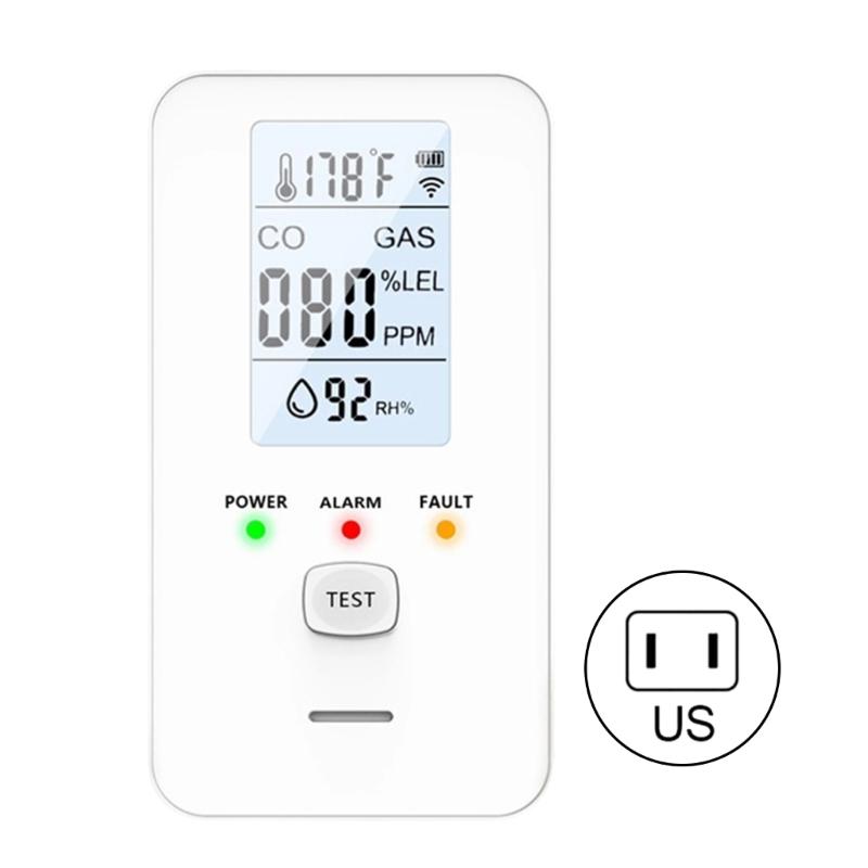 Environmental Monitor Device for Gas Leak Detection Humidity and Temperature Featuring Sound Light Warning Color Screen