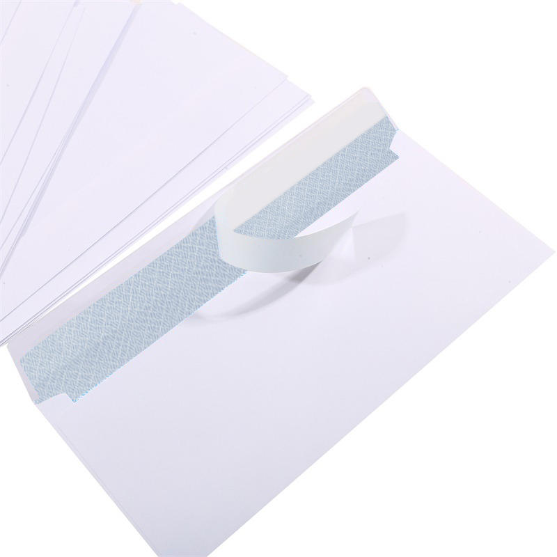 10-100PCS Windowless White Envelope 10 # Secure Business Envelope Can Hold A4 Paper Bill Invoice Self Sealing Envelope