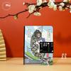 Mu Ran Hardcover Notebook: Hand-painted Bobcat & Cat Scenery Illustrations