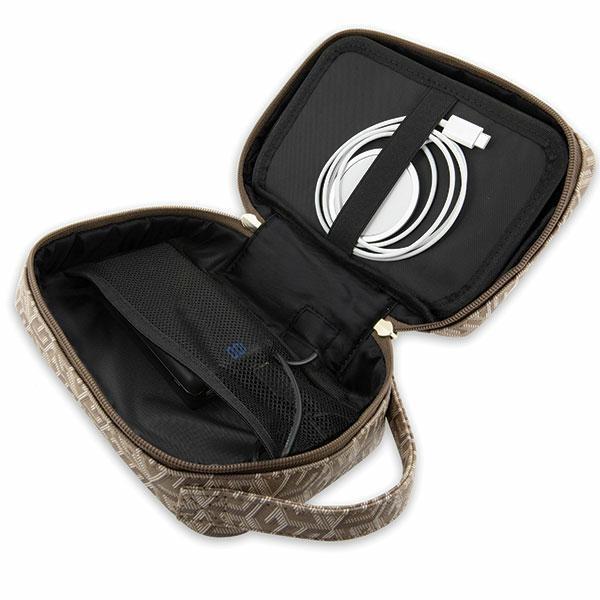 Guess Torba Guhbhgcfsew Organizerbrązowy/Brown Gcube Stripe