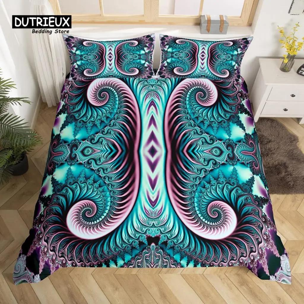 Bohemian Mandala Duvet Cover Set 3pcs Soft Comfortable Breathable Bedding For Bedroom Decor
