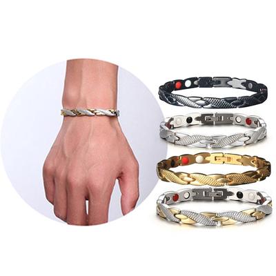 New Healthy Magnetic Bracelet for Women Power Therapy Magnets Magnetite Bracelets Bangles Men Health Care Jewelry Stainless