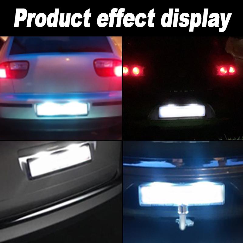 2pcs LIGHT Number License Plate Lights For Seat Altea 2004-2009 Arosa 1997-2004 Facelift Cordoba MK1 (6K) Facelift 1999-2002