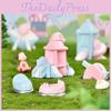 Adorable Resin Playground Micro Landscape Diy Cake Decoration Accessories Ferris Wheel Slide Carousel
