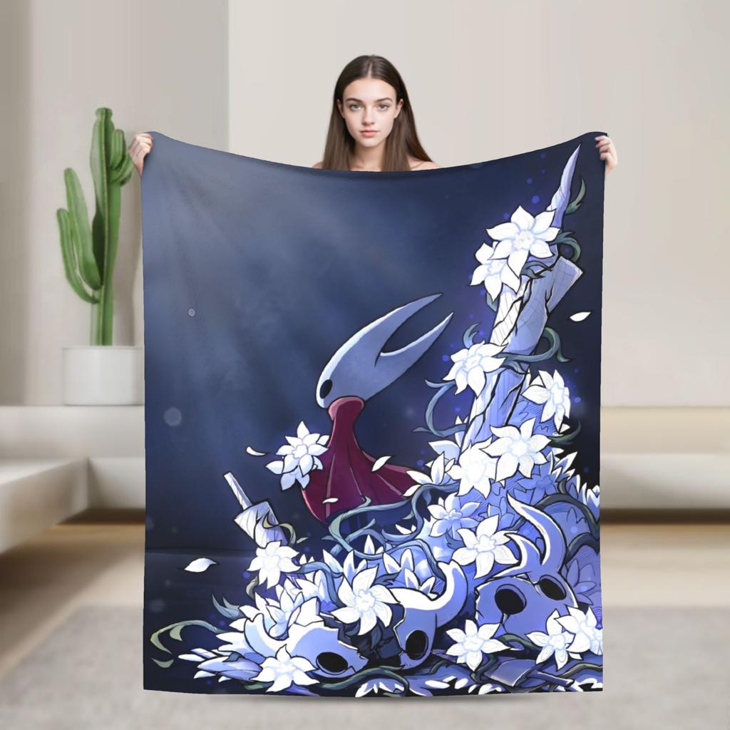 Hollow Knight Flísové Deky Akční Dobrodružství Úžasné Přehozy na Domácnost 125*100cm Kus Koberce