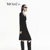 MO&Co. Faux Two-Piece Halter Neck Pleated Midi Dress