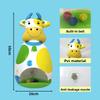 Children Plastic Pvc Inflatable Cow Bell Rattle Toy For Learning Play Gifts