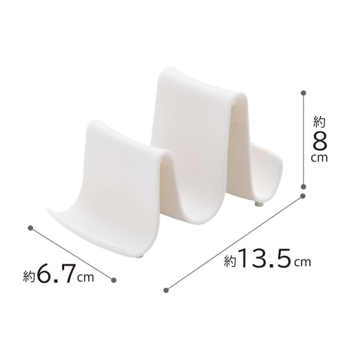 Astro Pot Lid Stand, White, Approx. W13.5 x D6.7 x H8cm, Ladle Holder, Chopping Stand, Cookware Stand, 711-46