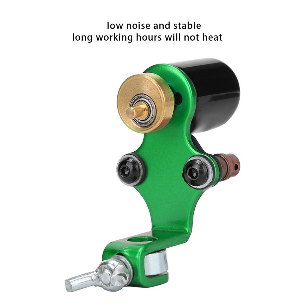 Alloy Rotary Tattoo Machine Liner Shader Strong Motor Gun Coloring Permanent Makeup ToolGreen