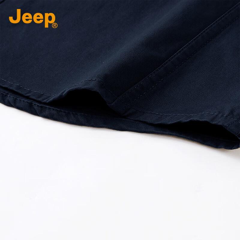 JEEP Men's Pure Cotton Long Sleeve Casual Shirt