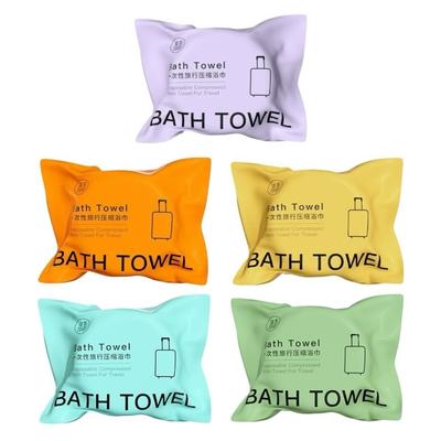 5pcs 70x140cm Disposable Bath Towel Large Thickened Compressed Towel Fluffy Lightweight Travel Towel Shower Washable