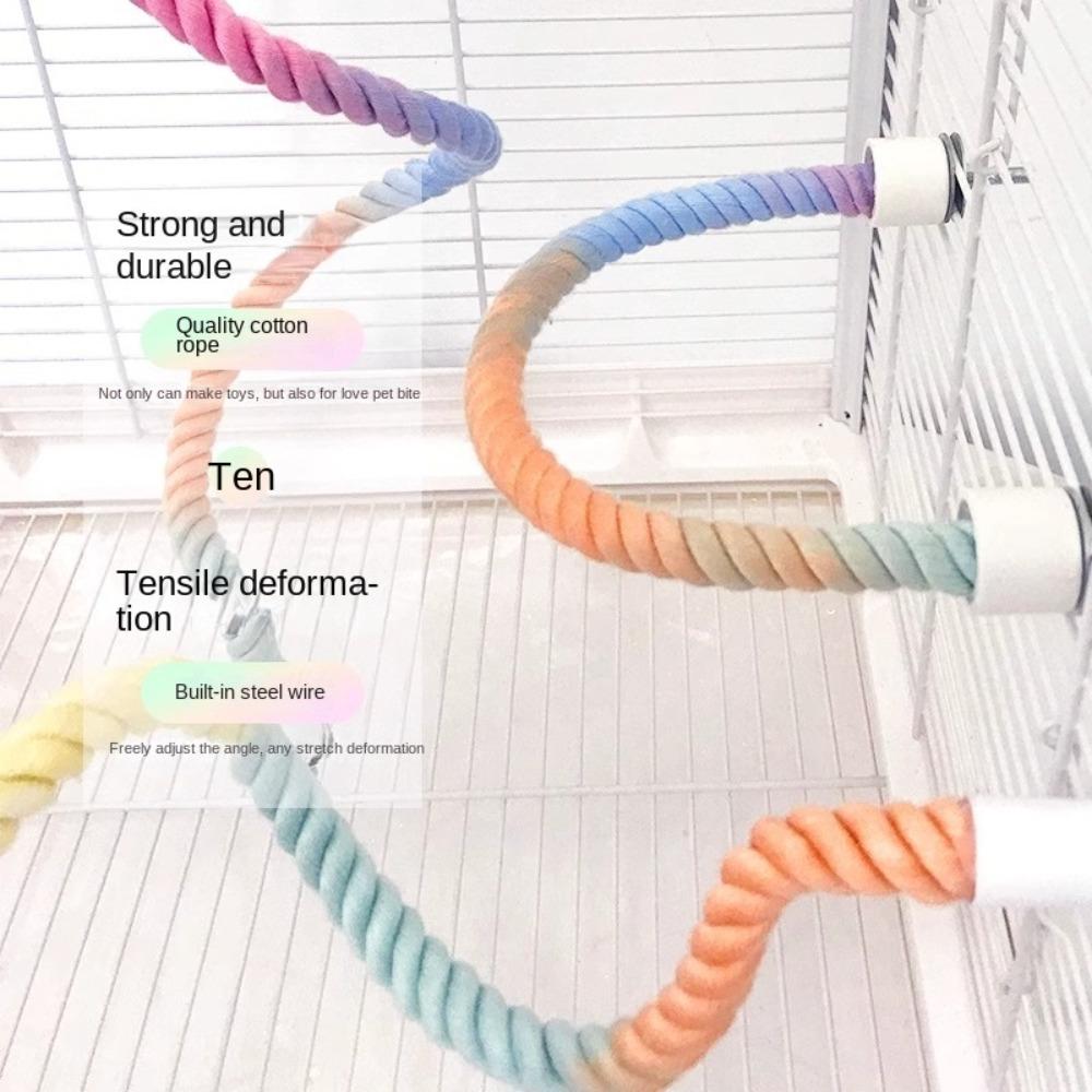 Bendable Paw Grinding Plush Exercise Stand New Pet Bird Training Toy for Parakeet