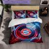 Set Biancheria da Letto Bayern Monaco Modello 3 Pezzi Morbida Copripiumino in Microfibra con Federe per Camera da Letto