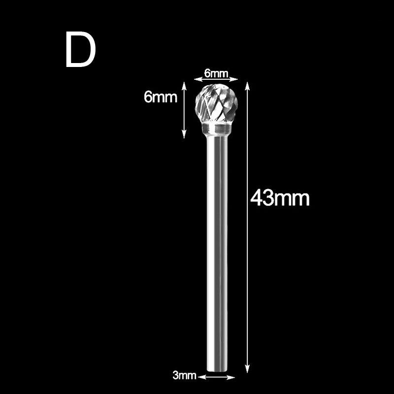 Tungsten Carbide Double-Grain Rotary Milling Cutter 3*6 Mm