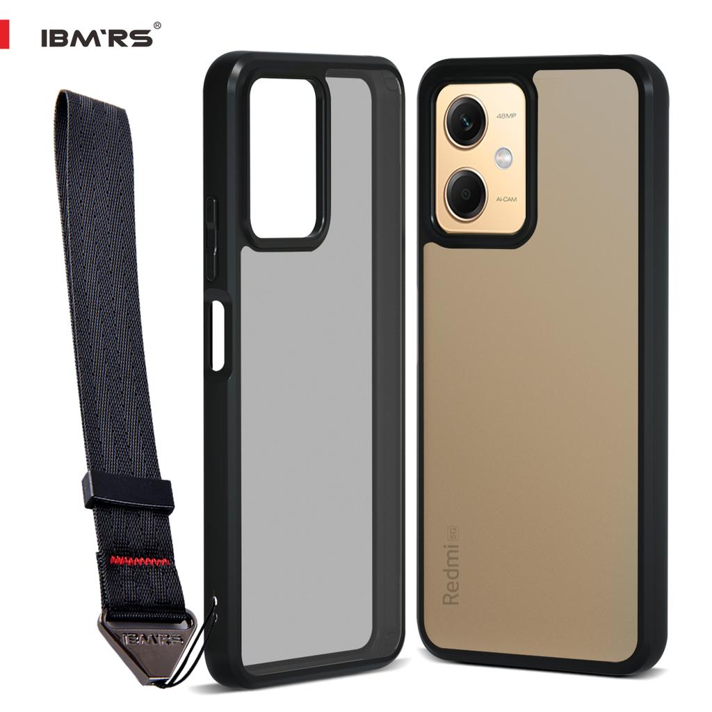 (Comes with wrist strap)ibmrs for Xiaomi Note12/12R Pro/POCO X5 5G case,camouflage lear transparent phone protection
