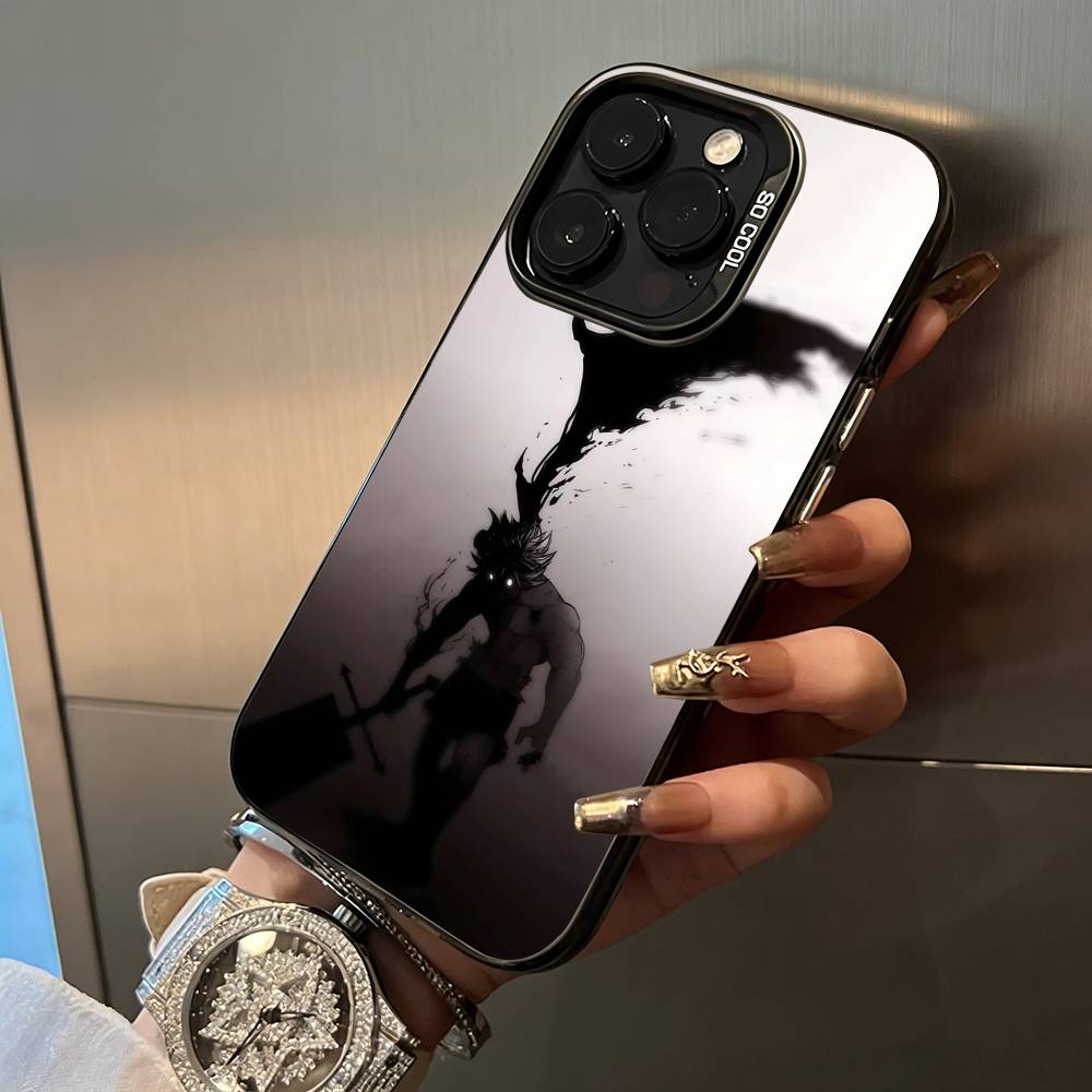C-Clover Asta B-Black Phone Case For iPhone 17,16,15,14,13,12,11 Plus Pro Max Colored Silver Phone Case