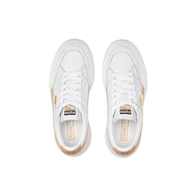 Puma Mayze Stack White Light Sand Women Sneakers 384363-03