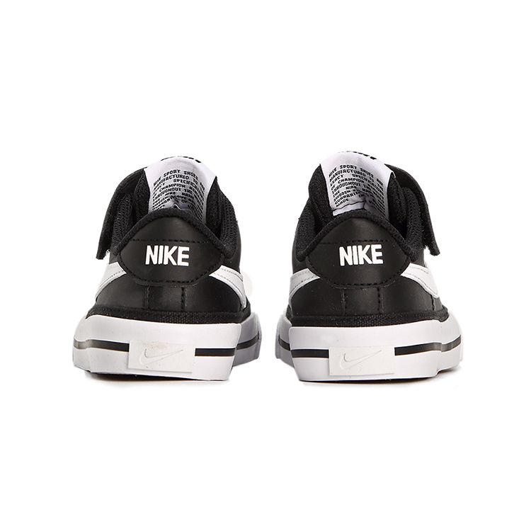 Nike Court Legacy PS Black White Kids Sneakers Gum-Light-Brown DA5381-002