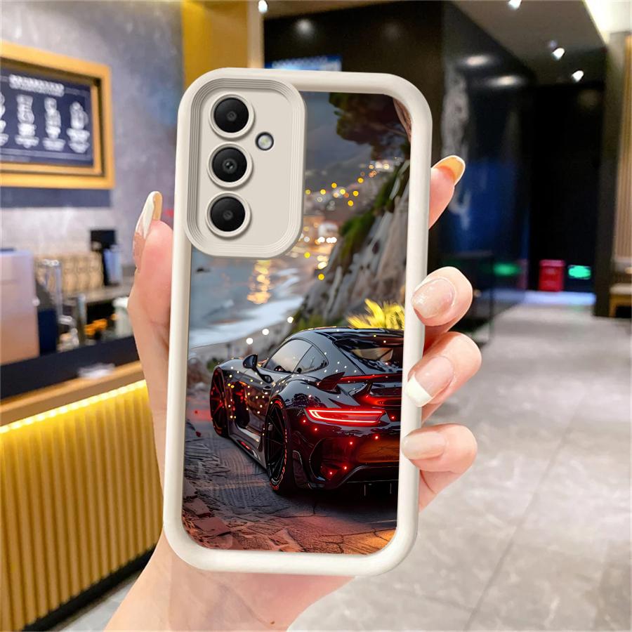Luxury Supercar Car Phone Cover Case for Samsung Galaxy A16 A23 A56 A12 A13 A15 A35 A36 A51 A73 A26 A32 A34 A53 A54 A71 A72