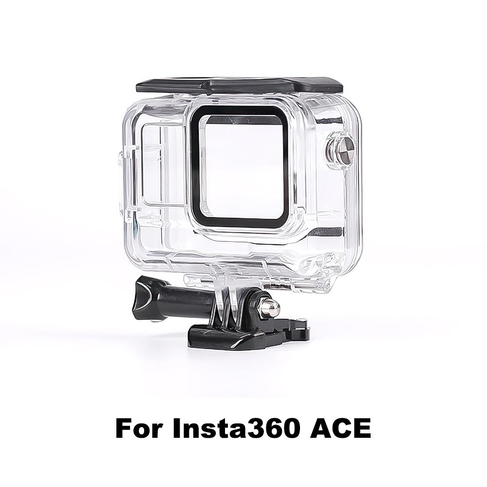 

60M Diving Underwater Waterproof Case For Insta360 Ace Insta360 Pro Pro 2 Action Camera Protection Bag Optical Glass Clear Cover Diving & Snorkeling